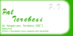 pal terebesi business card